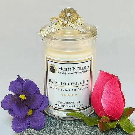 Belle Toulousaine - Bougie Parfumée Premium aux Essences de Grasse