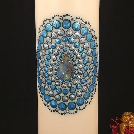 Bougie Précieuse - LABRADORITE SCULTÉ – Image 2